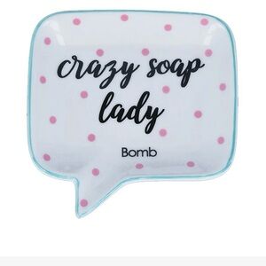 Bomb Cosmetics polka dot soap dish.